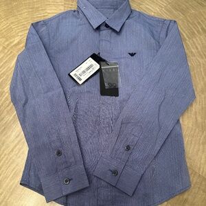 Beautiful Armani Junior long-sleeve shirt. Size 6A.  New with Tags.